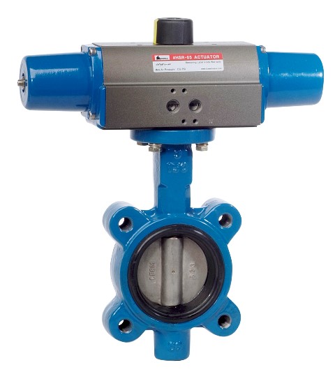 Actuated Lug Butterfly Valve